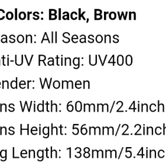 LAST ONE*** Chic Cat Eye Sunglasses - Picture 4 of 4